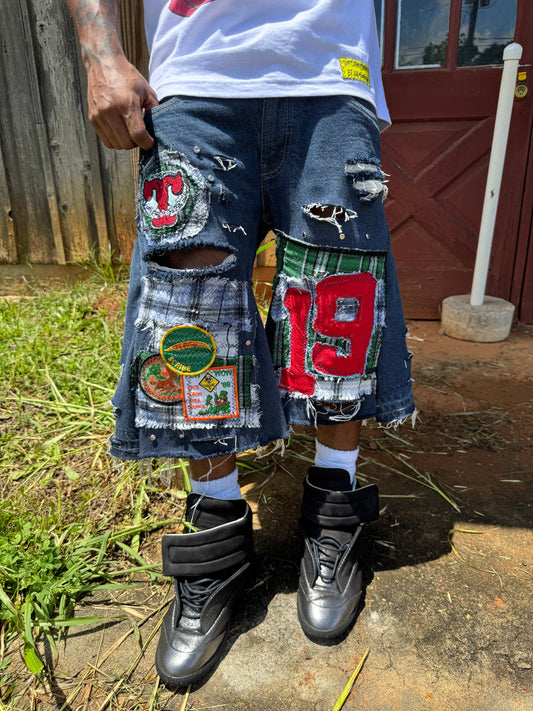 Item #05: Patchwork Flare Jorts