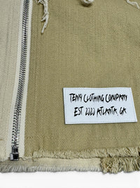 Reconstructed Denim Zip (Desert Tan)